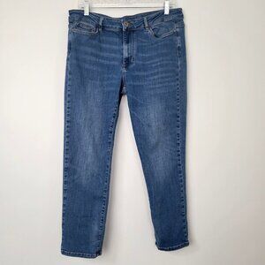 J. Jill Boyfriend Straight Ankle Jeans Medium Wash Comfort Stretch
